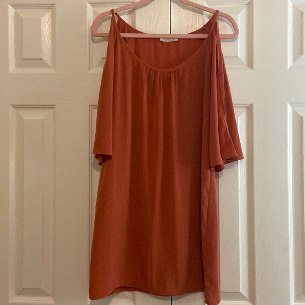Burnt orange “game day” Dress.